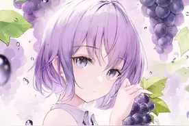 画师笔下的水果少女太可爱，葡萄是三无少女，柠檬橘子是小恶魔系图片