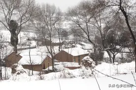 八十年代那个年前的雪夜里，温一壶老酒过大年图片