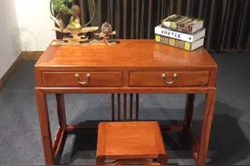 缅甸花梨小办公桌图片