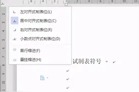 WPS中制表符的使用图片