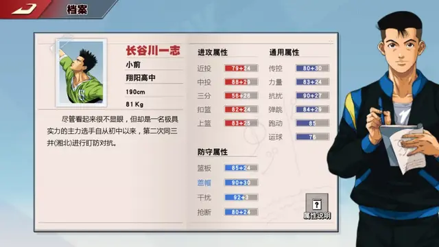 灌篮高手手游：长谷川一志玩法攻略！传说中的顶投大师就是在下