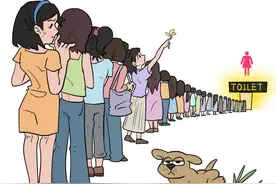 为啥女厕所门口永远都在排队？图片