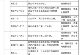 重磅！广州小学初中招生工作日程安排出炉图片