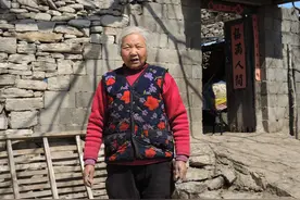 鲁南山区周大娘的石头小院里，鸡犬相鸣，热闹非凡.图片