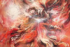94年小伙泼墨式作品，被2000万人强势围观，画面大写的服气图片