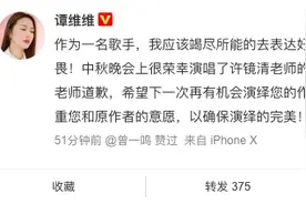 未经授权改编演唱 谭维维致歉《西游记》曲作者图片