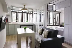 香港一家四口住30㎡小家，鸡肋户型改成三室“变形房”，网友：牛图片