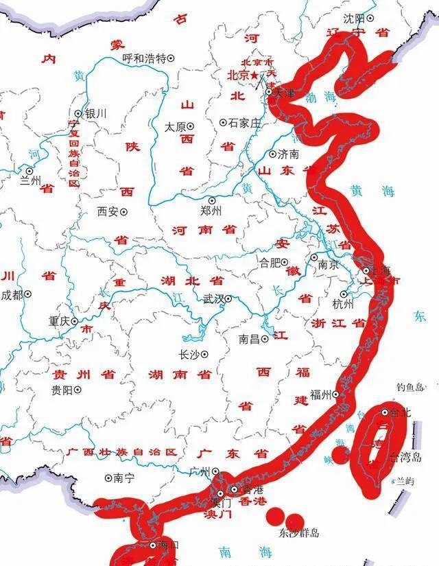 中国海岸线长度(中国海岸线长度是多少千米)-第1张图片