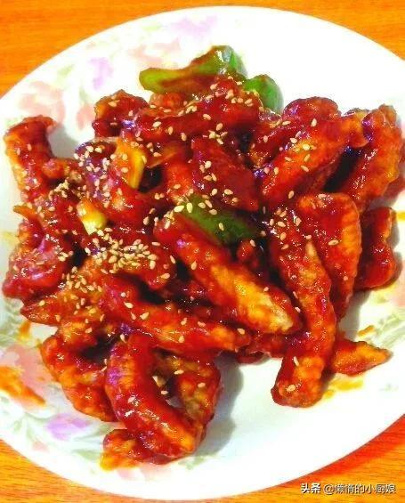 教你在家花10块钱做糖醋肉段，外酥里嫩酸甜可口，老人孩子都爱吃