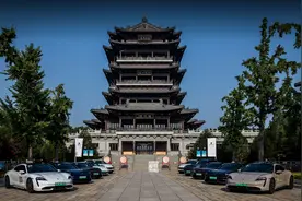 用现代科技探秘古城如同一次“穿越”，试驾保时捷Taycan图片