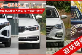 又是一年315！这9款车型品质令人放心 买了肯定不吃亏图片