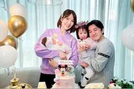 王祖蓝二胎取名“王海静”，被调侃是大鼻妹，长得和姐姐一模一样图片