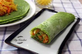 4月吃这菜最刮油，卷一卷就上桌，清爽不油腻，做法超简单图片