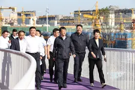 王爱明等领导对梅河口市重点建设项目进行巡检图片