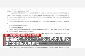 山东通报曹家洼金矿6死事故调查处理结果：10人被追刑责 27人受处分图片