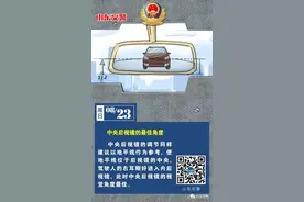 中央后视镜的最佳角度，你调对了吗？| 每日安全图片