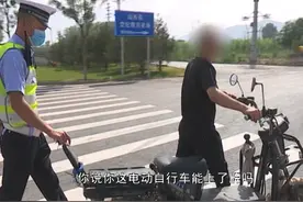 交警晋源大队：超标电动自行车骑上路 严查严管不放松图片