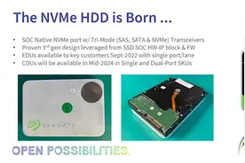 希捷展示PCIe NVMe机械硬盘：SATA被抛弃图片