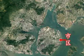 我国一个市中心在海岛上的大城市，岛内就是市区，岛外就是郊区图片