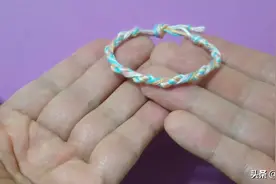 绳编小课堂，带你学习如何编漂亮的彩绳手链！图片