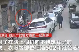 男子当街向女子身上喷胶水和颜料 民警调看300余小时监控成功将其抓获图片