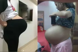 “悬垂肚”背影杀手，背面纤细侧面像子弹，孕期这种肚型要留意图片