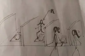 男子上厕所 画出一张“女厕图”，看得女性朋友哭笑不得图片
