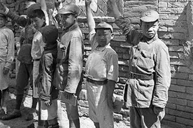 守土不分年龄，美国记者拍晋绥抗日少年兵图片
