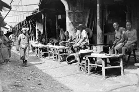 四川灌县1917年，彼时的千年古城图片
