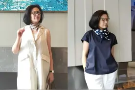 女人过了60岁，入秋少露“腿肚子”！真丝衫配九分裤，优雅有气质图片