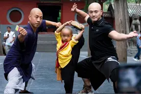 一龙携手释小龙造访少林寺，获少林官方接待，遗憾未与释永信见面图片