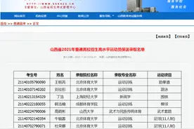 山西省录取名单来了！保送生、单独招生…图片