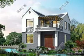 80平方二层楼房设计图，空间利用率极高，建一栋住着舒适图片