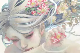 8年时间，日本画师创作空灵纯洁的少女，太吸引人图片