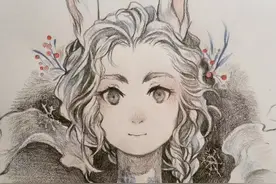 铅笔系列作品：宛若精灵般的少女(动漫素材收藏！)图片