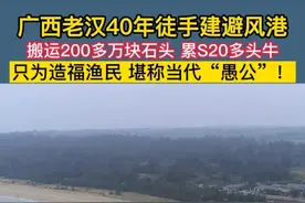 广西老汉40年徒手建避风港，只为造福渔民，堪称当代愚公图片