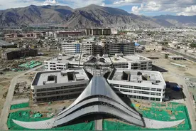 西藏自治区医院建设项目已进入外围护系统全面封闭施工阶段图片