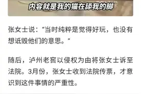 长沙一女子发布猫咪舔脚视频，配乐“国窖1573”，法院：赔偿商家7万元图片