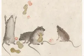 微博第一画家——薛继业宅在家里过鼠年，画老鼠图片