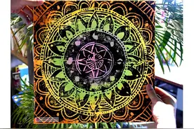 儿童画教程｜超有趣的儿童版画这样玩--印出美丽的曼陀罗图片