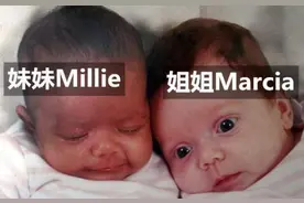 夫妇生下“奥利奥”双胞胎姐妹，一黑一白差别大，如今长什么样？图片
