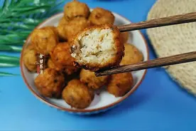 香菇糯米丸子，年夜饭端上桌，外酥里糯大人小孩子都喜欢图片