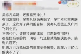 据爆吴亦凡妈妈半个月只睡15个小时 到处求救 向成龙求助 被赶出门外图片