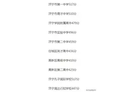 济宁高中录取分数线最高517分，竞争太激烈了图片