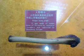 【毛骨悚然！人骨烟斗，日本人用中国未成年儿童的小腿骨制作的烟斗】图片