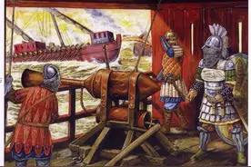 大名鼎鼎的古代燃烧剂——希腊火，被称为液体火焰，可在水中燃烧图片