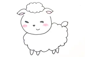 简笔画教程｜学画可爱的小羊在手抄报手账本里，大人小孩都能画