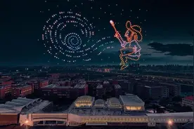 26分19秒！全球“最长时长无人机表演的动画”吉尼斯世界纪录挑战成功图片