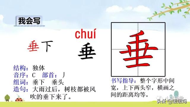二年级下册语文课文16《雷雨》图文详解及同步练习