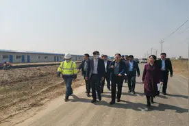 丁建民局长率专班同志现场调研固废处置中心项目建设情况图片